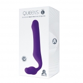 Фиолетовый безремневой страпон Queens L - Adrien Lastic - купить с доставкой в Долгопрудном