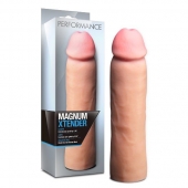 Телесная фаллическая насадка на пенис Magnum Xtender - 23 см. - Blush Novelties - в Долгопрудном купить с доставкой