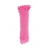Розовая веревка для связывания Sweet Caress Rope - 10 метров - Sweet Caress - купить с доставкой в Долгопрудном