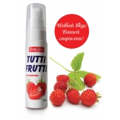 Гель-смазка Tutti-frutti с земляничным вкусом - 30 гр. - Биоритм - купить с доставкой в Долгопрудном
