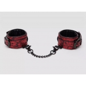 Красно-черные наручники Reversible Faux Leather Wrist Cuffs - Fifty Shades of Grey - купить с доставкой в Долгопрудном