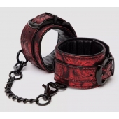 Красно-черные наручники Reversible Faux Leather Wrist Cuffs - Fifty Shades of Grey - купить с доставкой в Долгопрудном