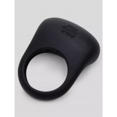Черное эрекционное виброкольцо Sensation Rechargeable Vibrating Love Ring - Fifty Shades of Grey - в Долгопрудном купить с доставкой