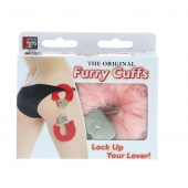 Металлические наручники с розовой меховой опушкой METAL HANDCUFF WITH PLUSH PINK - Dream Toys - купить с доставкой в Долгопрудном
