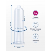 Презервативы MY.SIZE размер 64 - 10 шт. - My.Size - купить с доставкой в Долгопрудном