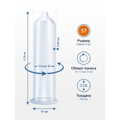 Презервативы MY.SIZE размер 57 - 3 шт. - My.Size - купить с доставкой в Долгопрудном