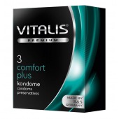 Контурные презервативы VITALIS PREMIUM comfort plus - 3 шт. - Vitalis - купить с доставкой в Долгопрудном