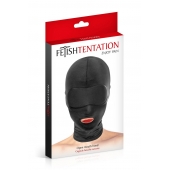 Сплошная маска на голову с прорезью для рта - Fetish Tentation - купить с доставкой в Долгопрудном