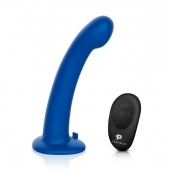 Синяя насадка Remote Control P-Spot G-Spot с черными трусиками - 20 см. - Pegasus - купить с доставкой в Долгопрудном