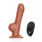 Реалистичный страпон с радиоуправлением Remote Control Realistic - 21 см. - Pegasus - купить с доставкой в Долгопрудном