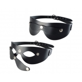 Черная кожаная маска  Новичок - Sitabella - купить с доставкой в Долгопрудном