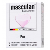 Супертонкие презервативы Masculan Pur - 3 шт. - Masculan - купить с доставкой в Долгопрудном