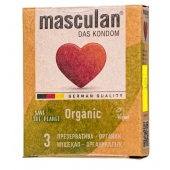 Экологически чистые презервативы Masculan Organic - 3 шт. - Masculan - купить с доставкой в Долгопрудном