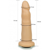 Телесная насадка Harness - 15,8 см. - LOVETOY (А-Полимер) - купить с доставкой в Долгопрудном