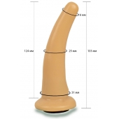 Телесная гладкая насадка Harness - 13,3 см. - LOVETOY (А-Полимер) - купить с доставкой в Долгопрудном