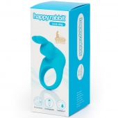 Голубое эрекционное виброкольцо Happy Rabbit Rechargeable Rabbit Cock Ring - Happy Rabbit - в Долгопрудном купить с доставкой