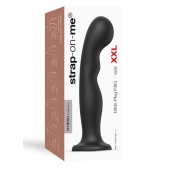 Черная насадка Strap-On-Me Dildo Plug P G size XXL - Strap-on-me - купить с доставкой в Долгопрудном