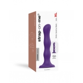 Фиолетовая насадка Strap-On-Me Dildo Geisha Balls size XL - Strap-on-me - купить с доставкой в Долгопрудном