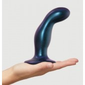Темно-синяя насадка Strap-On-Me Dildo Plug Snaky size M - Strap-on-me - купить с доставкой в Долгопрудном