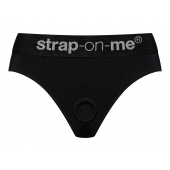 Черные трусики для насадок Heroine Lingerie Harness - size S - Strap-on-me - купить с доставкой в Долгопрудном