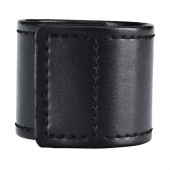 Хомут-утяжка для мошонки из искусственной кожи на липучке VELCRO BALL STRETCHER- 4 см. - BlueLine - в Долгопрудном купить с доставкой