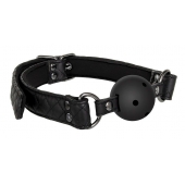Черный кляп-шарик BALL GAG DIAMOND - Dream Toys - купить с доставкой в Долгопрудном