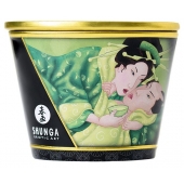 Массажная свеча Exotic Green Tea с ароматом зелёного чая - 170 мл. - Shunga - купить с доставкой в Долгопрудном
