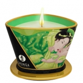 Массажная свеча Exotic Green Tea с ароматом зелёного чая - 170 мл. - Shunga - купить с доставкой в Долгопрудном