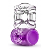 Фиолетовое эрекционное виброкольцо Pleaser Rechargeable C-Ring - Blush Novelties - в Долгопрудном купить с доставкой