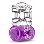Фиолетовое эрекционное виброкольцо One Night Stand Vibrating C-Ring - Blush Novelties - в Долгопрудном купить с доставкой