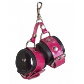 Розово-черный брелок  Наручники - Sitabella - купить с доставкой в Долгопрудном