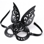 Черная ажурная маска  Зайка  с ушками - Crazy Handmade - купить с доставкой в Долгопрудном