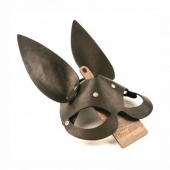 Черная гладкая маска  Зайка  с длинными ушками - Crazy Handmade - купить с доставкой в Долгопрудном