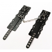 Узорчатые кожаные оковы с регулируемыми ремешками - Crazy Handmade - купить с доставкой в Долгопрудном