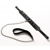 Черный ошейник с шипами и поводком - Crazy Handmade - купить с доставкой в Долгопрудном