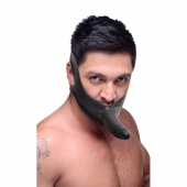 Черный кляп-страпон Masters Mini Face Fuck Strap-On - 14 см. - XR Brands - купить с доставкой в Долгопрудном