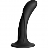 Черная изогнутая насадка Vac-U-Lock G-Spot - 16,5 см. - Doc Johnson - купить с доставкой в Долгопрудном