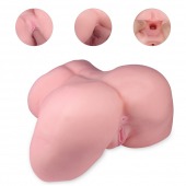 Реалистичный мастурбатор-полуторс с 2 рабочими отверстиями - S-HANDE - в Долгопрудном купить с доставкой