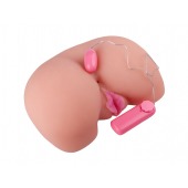 Вагина из кибер-кожи с выносным пультом управления вибрацией - LOVETOY (А-Полимер) - в Долгопрудном купить с доставкой