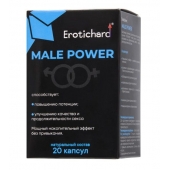 Капсулы для мужчин Erotichard male power - 20 капсул (0,370 гр.) - Erotic Hard - купить с доставкой в Долгопрудном