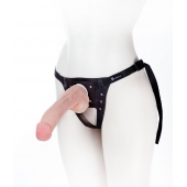 Податливый фаллос на трусиках Harness - 20,5 см. - LOVETOY (А-Полимер) - купить с доставкой в Долгопрудном