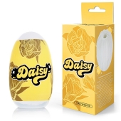Белый нереалистичный мастурбатор в форме бутона цветка Daisy - 1137 - в Долгопрудном купить с доставкой