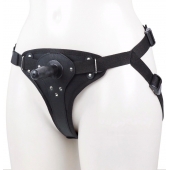 Женские трусики для фиксации насадки плугом с вагинальной пробкой - LOVETOY (А-Полимер) - купить с доставкой в Долгопрудном