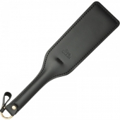 Черная кожаная шлепалка SitaBlack - 30 см. - Sitabella - купить с доставкой в Долгопрудном