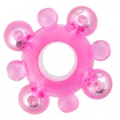 Эрекционное кольцо c бусинками - Toyfa Basic - в Долгопрудном купить с доставкой