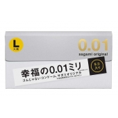 Презервативы Sagami Original 0.02 L-size увеличенного размера - 5 шт. - Sagami - купить с доставкой в Долгопрудном