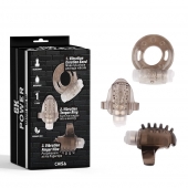 Набор из 3 дымчатых эрекционных колец с вибрацией Teasers Ring Kit - Chisa - в Долгопрудном купить с доставкой