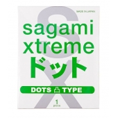 Презерватив Sagami Xtreme Type-E с точками - 1 шт. - Sagami - купить с доставкой в Долгопрудном