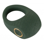 Зеленое эрекционное виброкольцо Luxurious Vibro Cock Ring - Orion - в Долгопрудном купить с доставкой