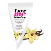 Съедобное согревающее массажное масло Love Me Tender Vanilla с ароматом ванили - 10 мл. - Love to Love - купить с доставкой в Долгопрудном